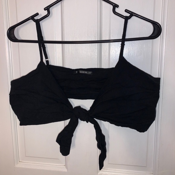 SHEIN Tops - AJUSTABLE SELF TIE CROP TOP